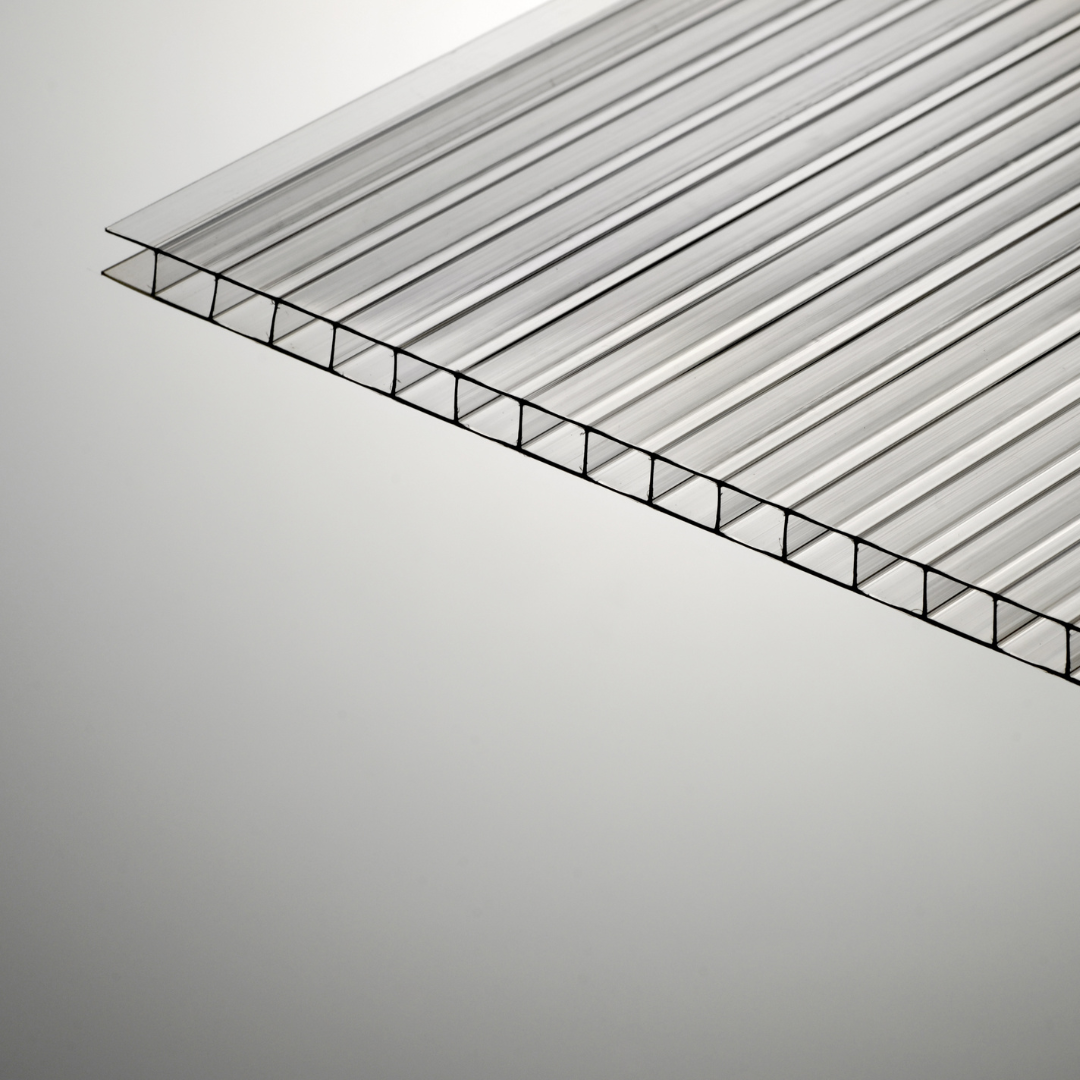 Pacote DIY - Pérgola Independente de Policarbonato Transparente de 3500mm x 4200mm