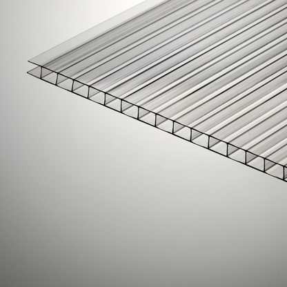 Paquete de bricolaje: cobertizo de policarbonato multipared transparente de 4000 mm x 6300 mm